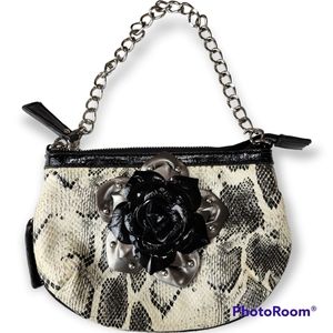 Vintage Sharif Snakeskin pattern clutch